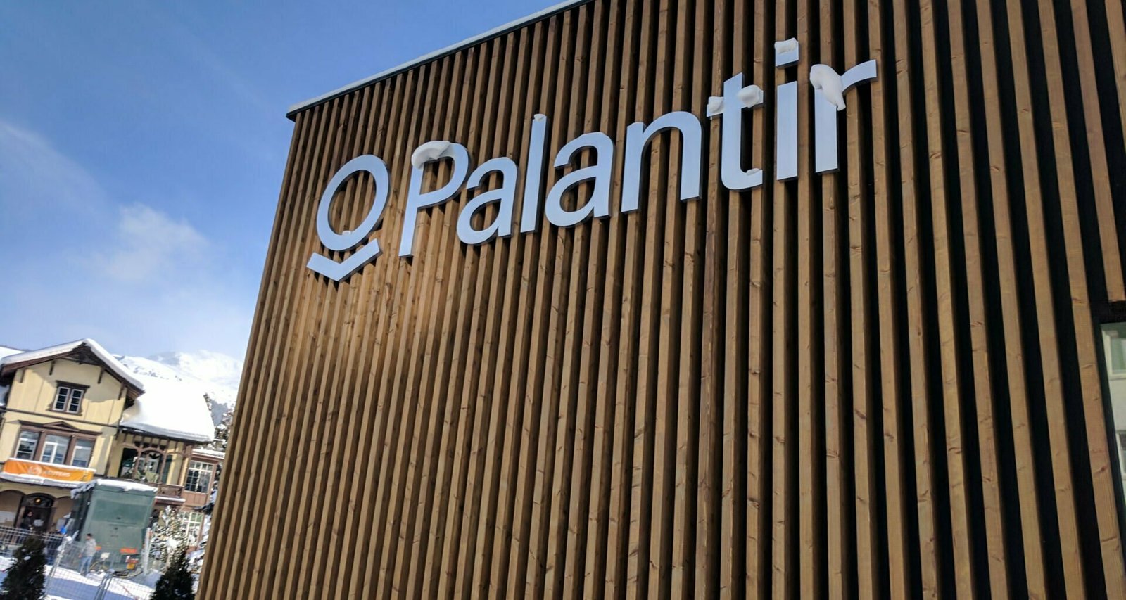 Palantir pavilion, World Economic Forum, Davos, Switzerland Photo by Cory Doctorow